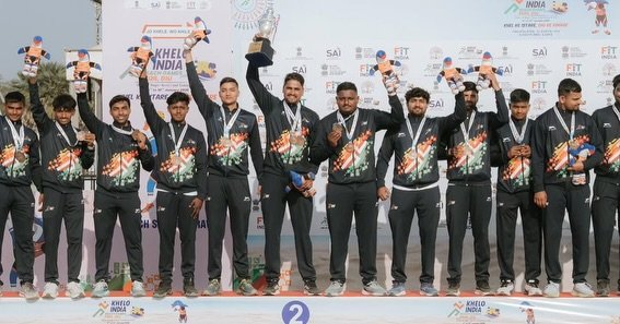 Delhi men’s team won the gold medal in Beach Sepak Takraw at the second Khelo India Beach Games held in Diu. The Delhi men defeated Bihar 2–0 in the final match to secure the top podium finish